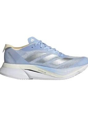 Adidas Adizero Boston 12 Dash Grey Silver Warm Vanilla Women's running sneakers